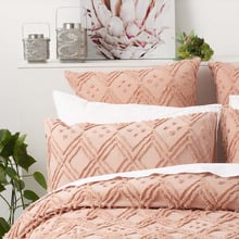 Medallion Vintage Washed Tufted Cotton European Pillowcase